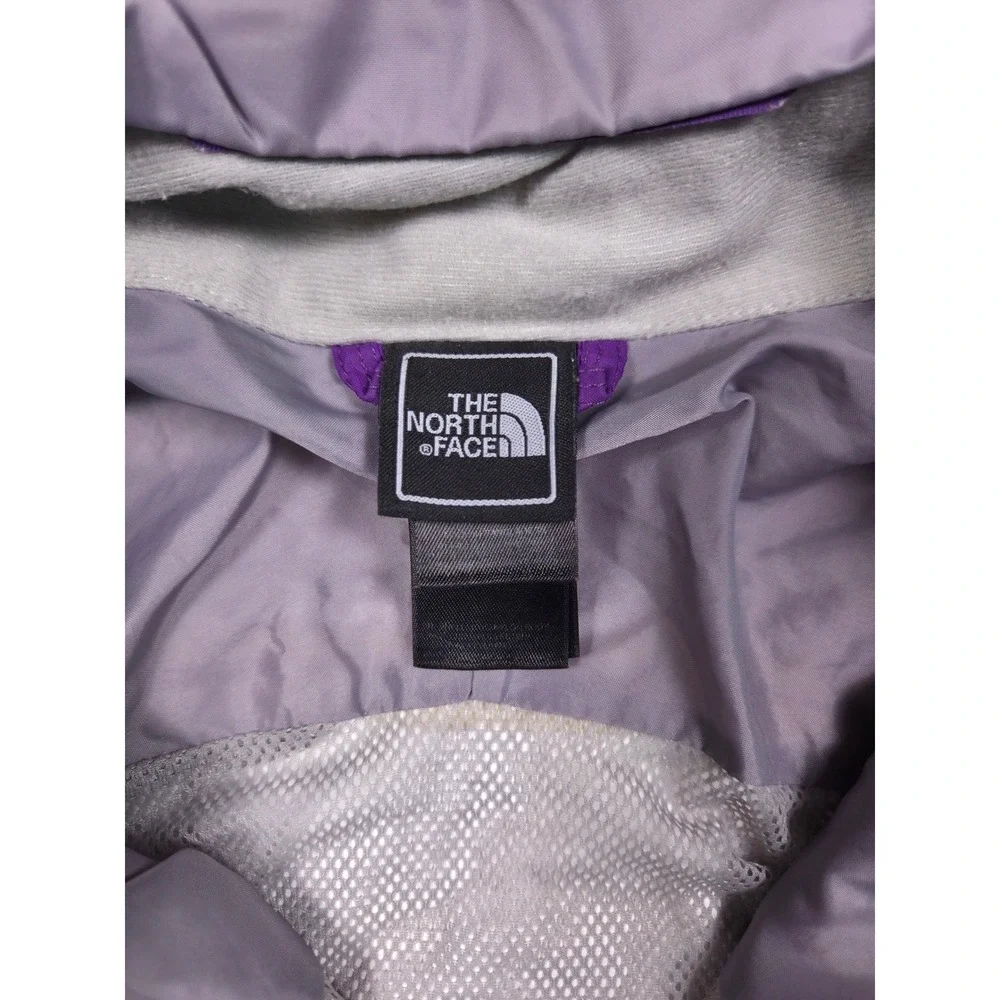 The North Face Rain Jacket Girls XL Purple HyVent Hooded Shell